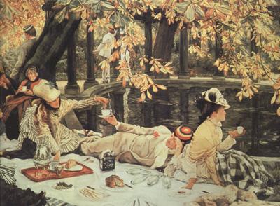 James Tissot Holiday (The Picnic) (nn03) China oil painting art